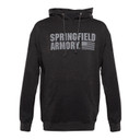 Springfield Armory GEP1663M Springfield Flag Logo Men's Charcoal Gray Long Sleeve Medium