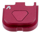 Strike SIGSPG43V1RE Glock 43 V1 Slide Cover Plate Aluminum Red
