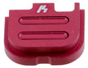 Strike SIGSPG43V2RE Glock 43 V2 Slide Cover Plate Aluminum Red