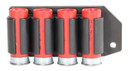 TacStar 1081166 SideSaddle 4 Shot Shotshell Carrier S/N Port Rem 870/1100/11-87 Black Polymer/Aluminum