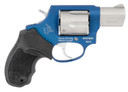 Taurus 2856029ULC17 856 Ultra-Lite 38 Spl + P 6 Round 2 in Stainless Steel Cylinder Cobalt Frame Black Rubber Grip