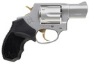 Taurus 2-85629GLD 856 Gold 38 Special 6rd 2 in Matte Stainless Steel Cylinder & Barrel Matte Stainless Steel with Gold Accents Frame Black Rubber Grip