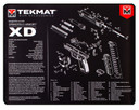 TekMat TEKR20XD Springfield XD Ultra 20 Cleaning Mat Springfield XD Parts Diagram 15 in x 20 in