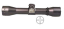 Thompson Center Hawken Hunter Rifle Scope 8662, 4x, 32mm Obj, 1 in Tube Dia, Matte Black, Center Plex