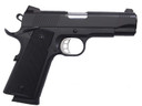 Tisas 1911CB9 1911 Carry 9mm Luger Caliber with 4.25 in Barrel, 9+1 Capacity, Black Cerakote Steel with Beavertail Frame, Serrated Black Cerakote Steel Slide, & Black Polymer Grip