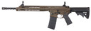 LWRC ICA5R5CK16 Individual Carbine A5 5.56x45mm NATO 16.10 in 30+1 FDE Cerakote Black Adjustable Stock Black Magpul MOE+ Grip, Rifle