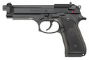 Beretta J90A1M9F18 M9 Full Size Frame 22 LR 10+1, 5.30 in Black Steel Barrel, Black Bruniton Serrated Slide, Black Aluminum Frame w/Beavertail, Pistol