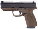 Bersa BP9DECC BPCC Sub-Compact Frame 9mm Luger 8+1, 3.30 in Black Steel Barrel, Matte Black Serrated Steel Slide, FDE Polymer Frame w/Picatinny Rail, Pistol