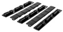 Trinity Force MNRKB Universal Keymod/MLok Rail Cover Black Heat Resistant Rubber 4.7 in L x 0.6 in W