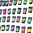 Triumph Systems 010212020 Pop Pack Mount Type Hanging Impact Enhancement Yes Green/Magenta/Yellow Pistol/Rifle Firearm 4 inH x 3.5 inW x 1.5 inD 10 Pk.