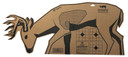 Triumph Systems 020020000 Downwind Deer Cardboard Standing Rifle 40 inW x 17.50 inH Black/Brown 1 Target
