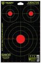 Triumph Systems 090040000 Shot Seeker Reactive Target Self-Adhesive Paper Black/Red/Yellow 3 Bullseye Includes Pasters 5 Pack