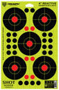 Triumph Systems 090041001 Shot Seeker Reactive Target Self-Adhesive Paper Black/Red/Yellow 4 in Bullseye Includes Pasters