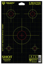 Triumph Systems 090042000 Shot Seeker Reactive Target Self-Adhesive Paper Black/Red/Yellow 5 Reticle Includes Pasters 5 Pack