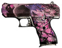 Hi-Point CF380PI CF 380 ACP 8+1, 3.50 in Black Steel Barrel, Hydro-Dipped Pink Camo Serrated Steel Slide, Hydro-Dipped Pink Camo Polymer Frame & Grip, Pistol