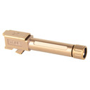 True Precision Threaded Barrel TP-G26B-XTC, 9MM, For Glock 26, Copper TiCN Finish, Includes Thread Protector TP-G26B-XTC
