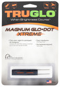 TruGlo TG912XA Magnum GloÄ¢Dot Xtreme Series Black | Red Fiber Optic Front Sight