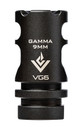 VG6 Precision APVG100027A GAMMA Black Nitride 17-4 Stainless Steel with 1/2 in-28 tpi & 1.75 in OAL for 9mm Luger AR-15
