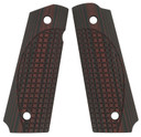 VZ Grips ETCFRAGCXA 1911 ETC/Frag Grip Panels Frag Texture G10 Black/Cherry