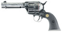 Chiappa 340089 SAA 1873 Medium Frame 22 LR 6 Shot, 4.75 in Antiqued Steel Barrel, Antiqued Steel Frame, Antique Cylinder, Black Plastic Grip, Exposed Hammer , Revolver