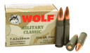 Wolf Military Classic Ammunition 7.62X39mm | MC762BFMJ