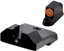 XS Sights CZF009S5 F8 Night Sights Green Tritium with Orange Outline Front, Green Rear with Black Frame for CZ P-10