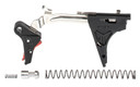 ZEV FFTPRODRP4G9BR Pro Trigger Drop-In Kit with Red Safety Flat for Glock 17, 19, 26, 34 Gen4