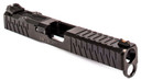 ZEV SLDKITZ174GE Enhanced SOCOM Slide Kit compatible with Glock 17 Gen4 17-4 Stainless Steel/Aluminum Black