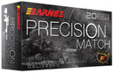 Barnes Bullets 32017 Precision Match 223Rem 55gr Match Burner OTM BT 20 Per Box/10 Case