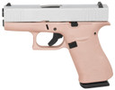 Glock UX4350204RGFCSS G43 Sub-Compact Frame 9mm Luger 10+1 3.41 Black GMB Barrel, Crushed Silver Serrated Steel Slide, Rose Gold Poly Frame w/Beavertail, Textured Poly Grip, Ambi, Pistol
