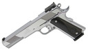 Iver Johnson EAGLEXLC45 Eagle XL 45 ACP 8+1 6 Steel Barrel, Bright Chrome High Polished Long/Serrated Steel Slide & Frame w/Beavertail, Diamondwood Walnut w/Integrated Logo Grip, Right Hand, Pistol