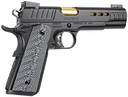 Kimber 3000384 Rapide 10mm 8+1 5 Gold TiN Steel Barrel, KimPro II Black Lightening Cut/Serrated Stainless Steel Slide, Kimpro II Black Steel Frame w/Beavertail, G10 Grip, Pistol