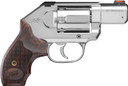 Kimber 3400009 K6S DCR DAO 357 Mag 6 Shot 2 Satin Silver Stainless Steel Barrel & Cylinder, Stainless Steel Frame, Laminated Wood Grip, Concealed Hammer, Revolver