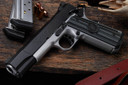 Nighthawk Falcon Pistol, 45 ACP, 5 in Match Grade, Tritium/Heinie Straight Eight Ledge, Black Nitride, 8 Rds