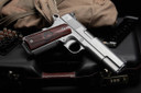 Nighthawk NHC Classic Pistol, 9mm, 5 in Match Grade, Gold Bead/Heinie Ledge, Stainless, 10 Rds