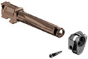 Radian Weapons R0834 Ramjet + Afterburner Combo 9mm Luger Compatible w/Glock 19 Gen4, Bronze Stainless Steel, Handgun Barrel