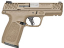 Smith & Wesson 14371 SD9 2.0 Bundle Compact Frame 9mm Luger 16+1 4 Stainless Steel Barrel, Flat Dark Earth Cerakote Serrated Stainless Steel Slide, Flat Dark Earth Poly Frame w/Pic Rail, Textured Grip, Surefire EP3 Ear Pro, Pistol