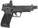 Smith & Wesson 14374 M&P M2.0 Full Size Frame 10mm Auto 15+1 5.60 Black Ported Barrel, Black Armornite Long/Optic Ready/Serrated Stainless Steel Slide, Black Poly Frame w/Pic Rail, Poly Grip, Leupold Deltapoint Pro Red Dot, Two Mags, Pistol
