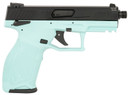 Taurus 1-TX22141C10 TX22 Full Size Frame 22 LR 10+1 4.10 Matte Black Threaded Barrel, Matte Black Serrated Slide, Cyan Poly Frame w/Pic Rail, Textured Grip, Rimfire Pistol