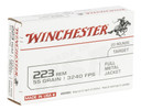 Winchester Ammo W223K USA 223 Rem 55 gr Full Metal Jacket (FMJ) 20 Bx/50 Cs