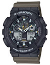 G-Shock GA100TU1A3CR Green Band CR1220, Watch