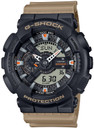 G-Shock GA110TU1A5CR 110 Black Dial Tan Band CR1220, Watch