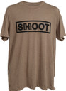 Hornady 99606XXL Shoot Brown Tri-Blend Short Sleeve 2XL, Graphic Tee