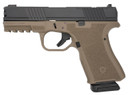 Black Rain Ordnance FL9MMFDEBLK Frontline Compact Frame 9mm Luger 15+1 4 Black Nitride Steel Barrel, Black Cerakote Optic Ready/Serrated Stainless Steel Slide, Flat Dark Earth Cerakote Poly Frame w/Pic Rail & Grip, Pistol