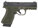 Black Rain Ordnance FL9MMODBLK Frontline Compact Frame 9mm Luger 15+1 4 Black Nitride Steel Barrel, Black Cerakote Optic Ready/Serrated Stainless Steel Slide, OD Green Cerakote Poly Frame w/Pic Rail & Grip, Pistol