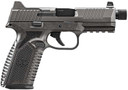 FN 66-101950 510 Tactical 10mm 10+1 4.71 Black Steel Threaded Barrel, Gray PVD Optic Cut/Serrated Stainless Steel Slide & Poly Frame w/Pic Rail, Interchangeable Backstrap Grip, Pistol