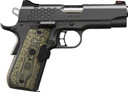 Kimber 3000361 KHX Pro w/Laser 45 ACP 7+1 4 Stainless Match Grade Barrel, KimPro II Gray Serrated Stainless Steel Slide, Kimpro II Gray Stainless Steel Frame w/Beavertail, G10 MagGrip w/Red Laser, Pistol