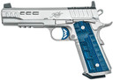 Kimber 3000454 Rapide Ice 45 ACP 8+1 5.50 Stainless Steel Barrel, Stainless Lightening Cut/Optic Ready/Serrated Stainless Steel Slide, Stainless Stainless Steel Frame w/Beavertail, Blue G10 Grip, Pistol