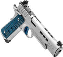 Kimber 3000454 Rapide Ice 45 ACP 8+1 5.50 Stainless Steel Barrel, Stainless Lightening Cut/Optic Ready/Serrated Stainless Steel Slide, Stainless Stainless Steel Frame w/Beavertail, Blue G10 Grip, Pistol
