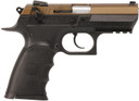 Magnum Research BE99153RSLBB Baby Eagle III Semi-Compact Frame 9mm Luger 15+1 3.85 Stainless Match Grade Barrel, Burnt Bronze Carbon Steel Slide, Black Poly Frame w/Beavertail & Pic Rail, Black Textured Grip, Ambi, Pistol